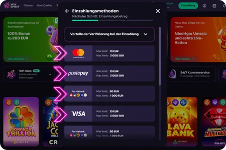 Bankauswahl bei Sofortüberweisung